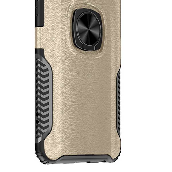 Samsung Galaxy A8 2018 - Smart Skal med Ringhållare Guld