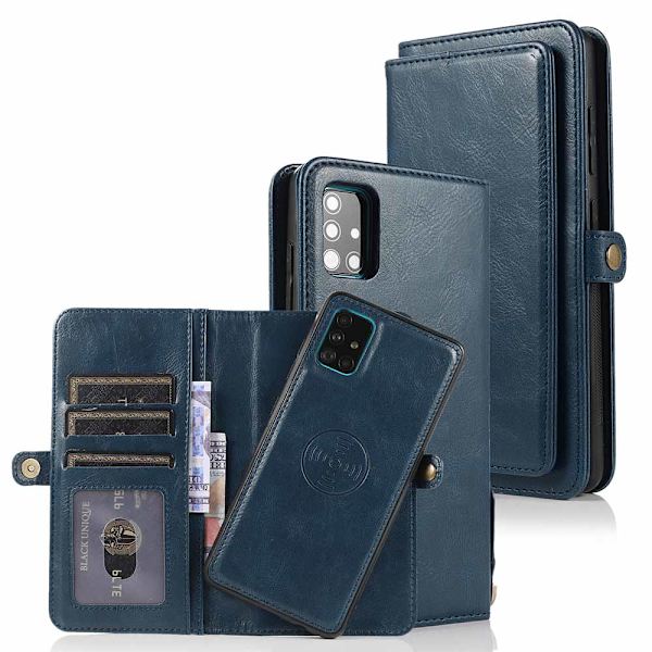 Smooth Wallet Case - Samsung Galaxy A71 Mörkgrön