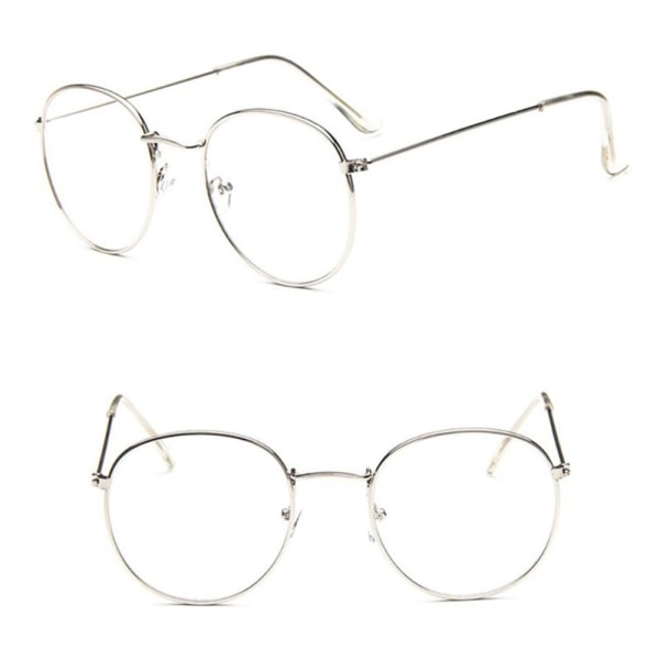 Stilsäkra Bekväma Läsglasögon / Glasögon Silver +3.5