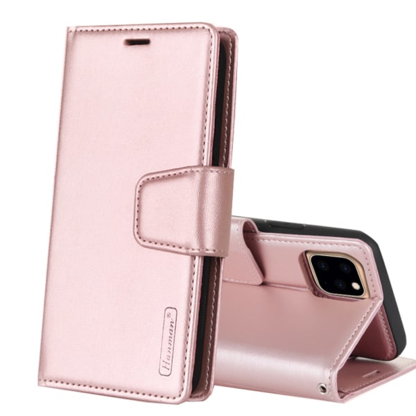 Elegant 2-i-1 lommebokdeksel HANMAN - iPhone 11 Pro Svart