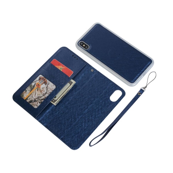 iPhone XR - Praktisk Smart Wallet-deksel (FLOVEME) Silver