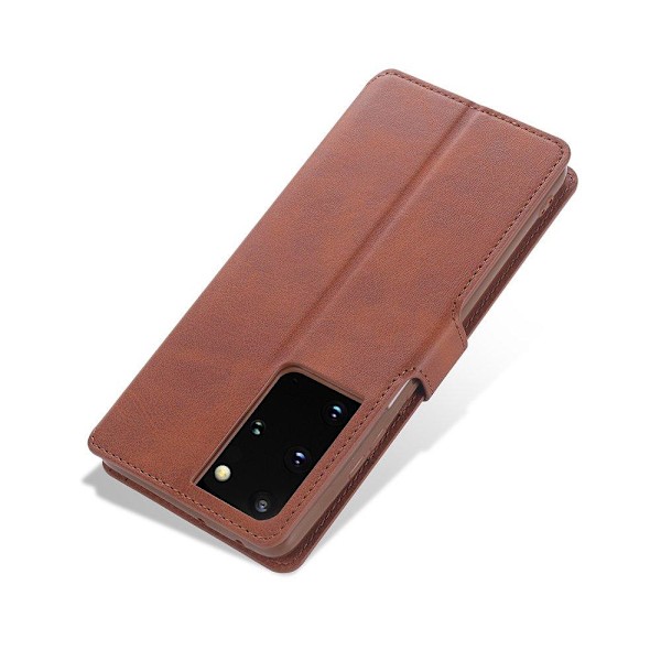 Stilfuldt pung etui - Samsung Galaxy S21 Ultra Svart