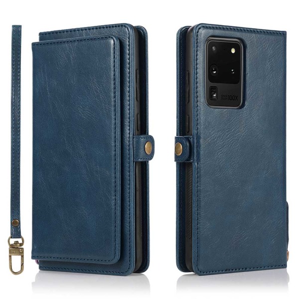 Stilig lommebokdeksel - Samsung Galaxy S20 Ultra Mörkblå
