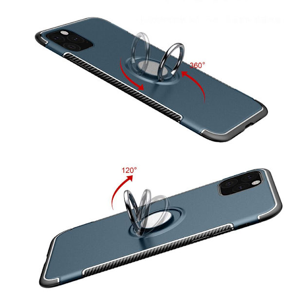 Smidigt Skal med Ringh�llare FLOVEME - iPhone 12 Pro Max Silver
