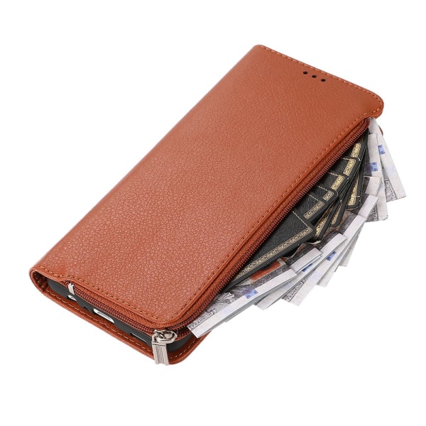 Stilig og praktisk lommebokdeksel - Samsung Galaxy A12 Röd