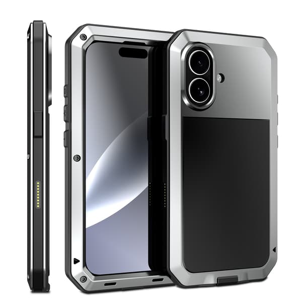 iPhone 17 Aluminiumskal  EXXO-design, Stötsäkert & Robust Röd
