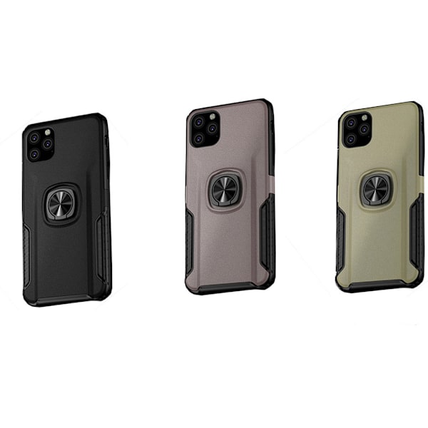 Stilrent Skal med Ringhållare - iPhone 11 Svart