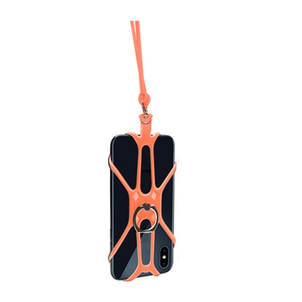 Smart mobilholder / telefonholder (halskjede) Orange