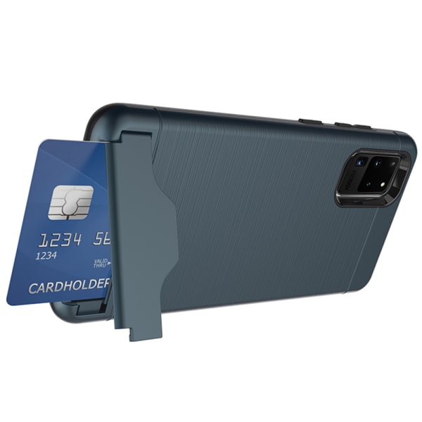 Samsung Galaxy S20 Ultra - Kraftfuldt cover med kortholder Mörkblå
