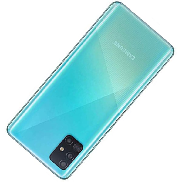 Samsung Galaxy A51 - Stilrent Floveme (TUNT) Silikonskal Transparent/Genomskinlig