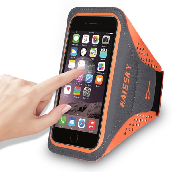 Haissky's Smidiga Mobilfodral Armbandsfodral Löparbälte Orange