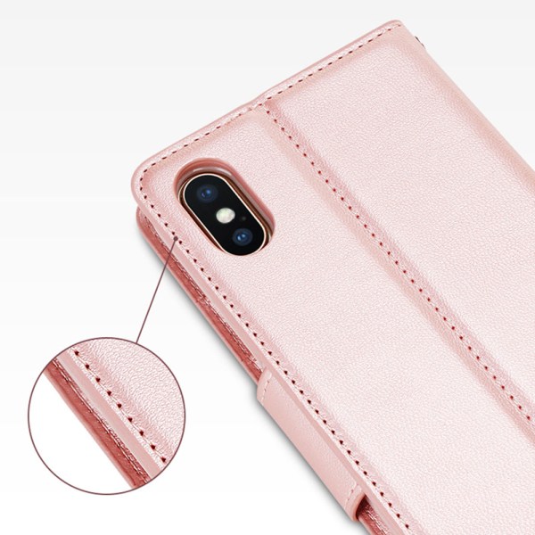 DIARY - Elegant Fodral med Plånbok till iPhone XR Roséguld