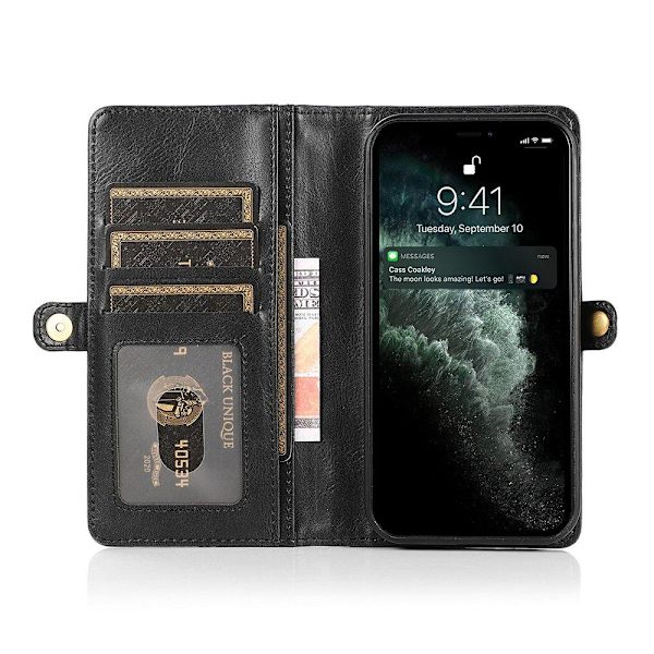 Praktiskt Kraftfullt Plånboksfodral - iPhone 13 Mini Brun