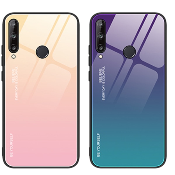 Tyylikäs iskuja vaimentava (NKOBEE) suojus - Huawei P40 Lite E Blå/Rosa