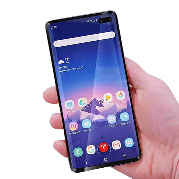 2-PACK Skärmskydd CASE-Friendly HD 0,3mm Samsung Galaxy S10 Svart