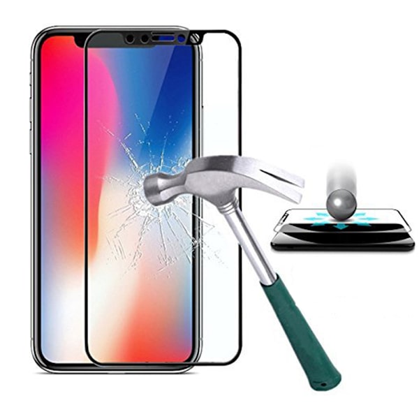 iPhone X - (3-PACK) MyGuard Skärmskydd av Carbonmodell (HD) Vit