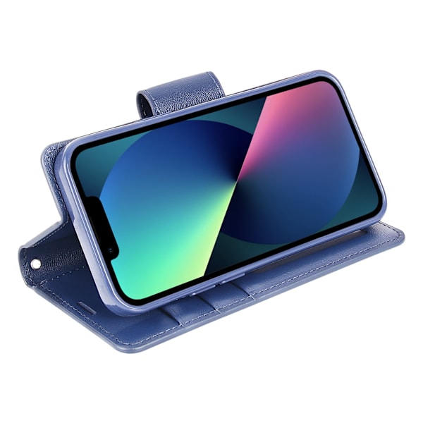 Smidigt Plånboksfodral - iPhone 14 Marinblå