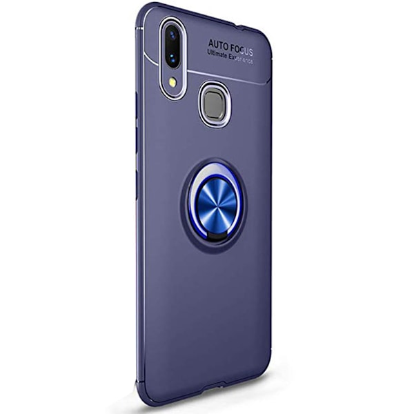 Robust Skal med Ringhållare - Samsung Galaxy A40 Blå/Blå