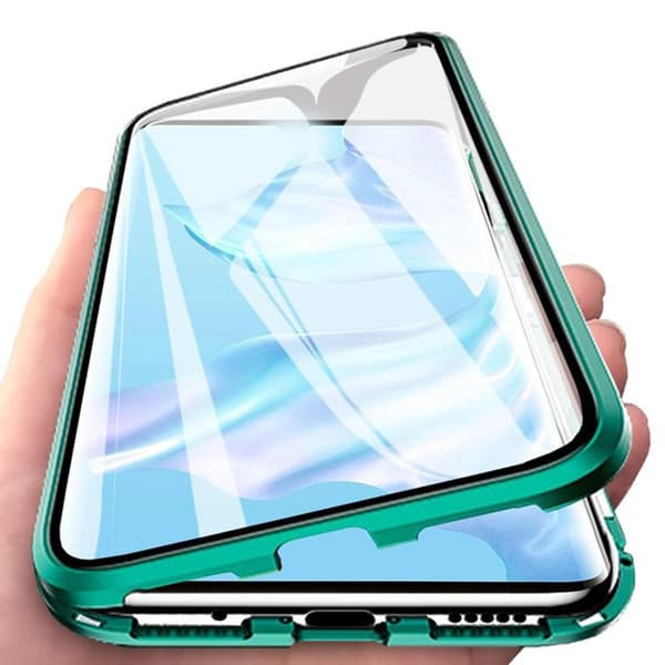 Stilfuldt dobbelt magnetisk cover - Samsung Galaxy A20E Silver