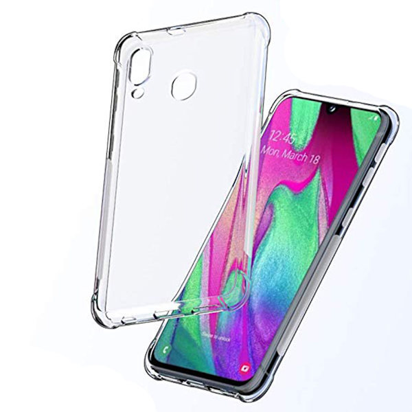 Stötdämpande Silikonskal - Samsung Galaxy A20E Transparent/Genomskinlig