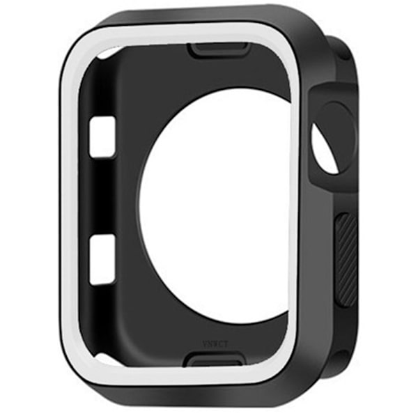 Kraftfullt Tunt Skyddsskal - iWatch 4/5 Vit/Rosa 40mm