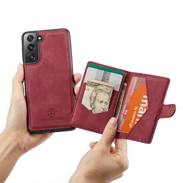 Etui med kortholder - Samsung Galaxy S21 FE Roséguld