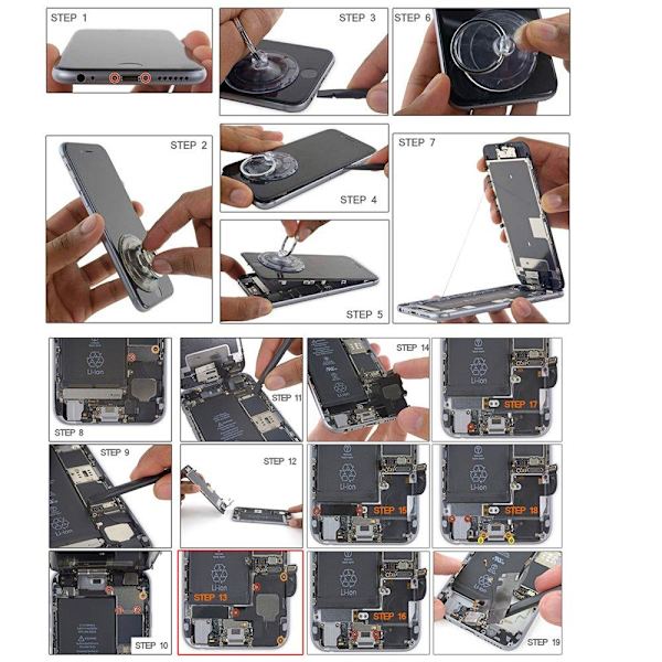 iPhone 7 Plus - H�gkvalitets Laddningsport Reservdel Svart