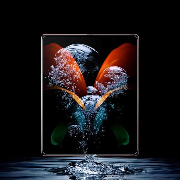 3-PACK 3-in-1 Hydrogel Skärmskydd Samsung Galaxy Z Fold 2 Transparent