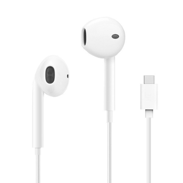 Hodetelefoner med mikrofon (Type-C) Vit