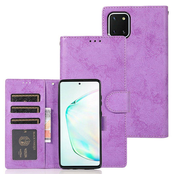Praktiskt Plånboksfodral (Leman) - Samsung Galaxy A22 5G Brun