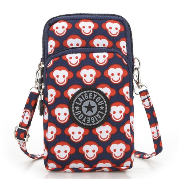 Smidig og holdbar mobilveske skuldertaske SMILING MONKEY