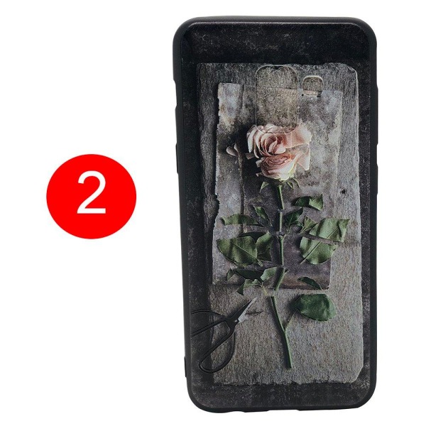LEMAN cover med blomstermotiv til Samsung Galaxy A8 (2018) 2