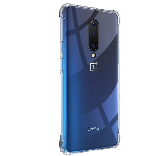 OnePlus 7 Pro - Skyddande Silikonskal Svart/Guld