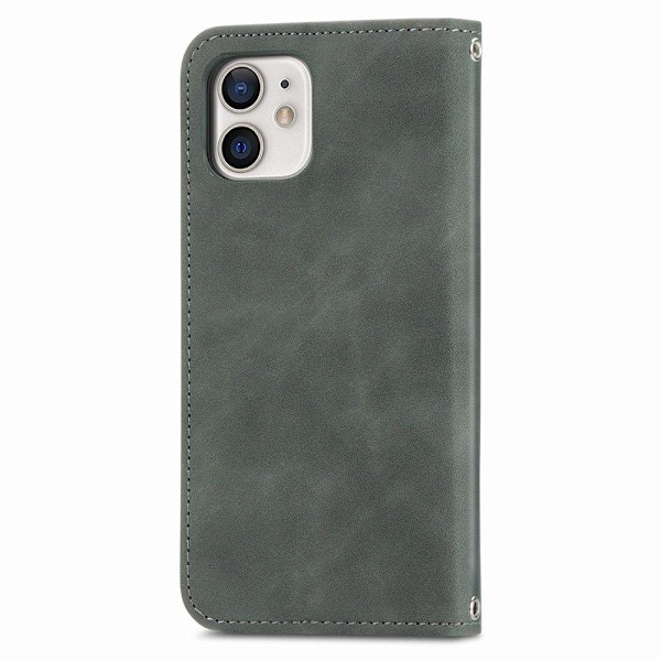 Praktisk Stilsikker Pungetui - iPhone 12 Brun