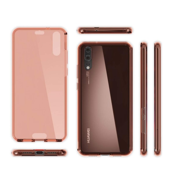 Huawei P30 - Robust NORTH Beskyttende Full Cover Silikone Cover Guld