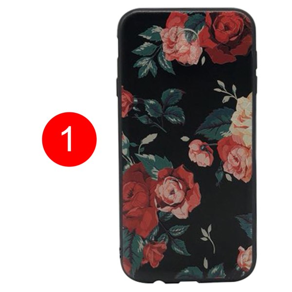 LEMAN cover med blomstermotiv til Samsung Galaxy J7 2017 1