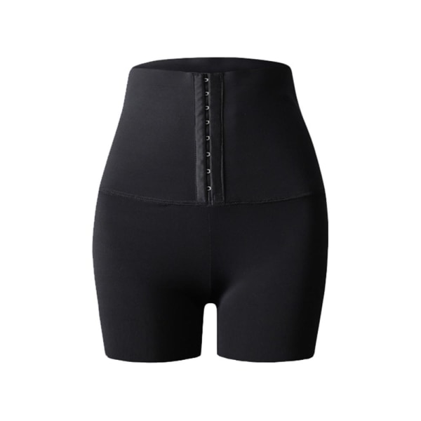 Kvinnors Yogashort Yogabyxor Hög Midja Gym Leggings Svart XL