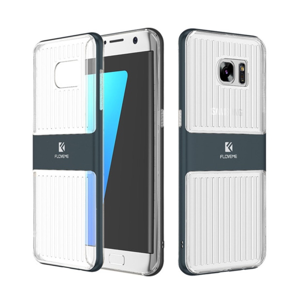 Samsung Galaxy S7 Edge - FLOVEMES Hybrid Cover - (Stødabsorberende) Vit