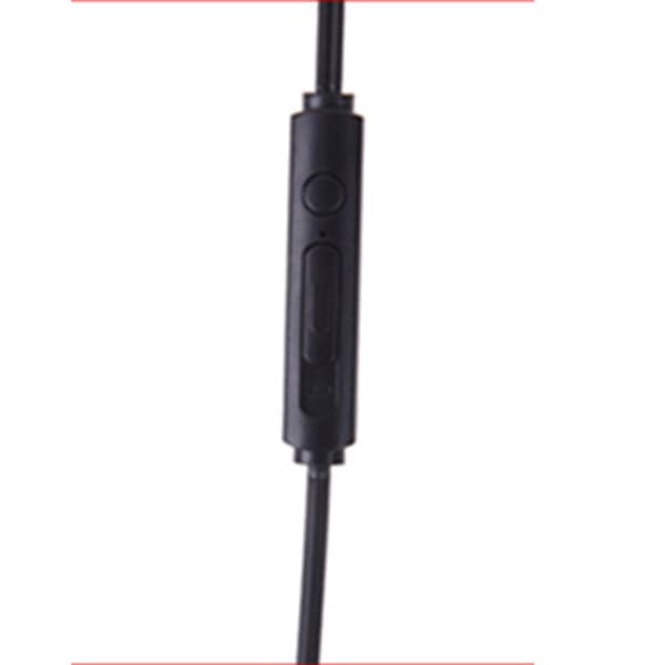 Effektfulla Slittåliga Type-C In-Ear Hörlurar Svart