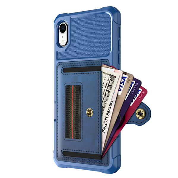iPhone XR - Skal med Korthållare Grön