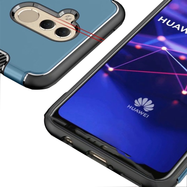 Tyylikäs kansi sormustelineellä Huawei Mate 20 Lite -puhelimelle Silver