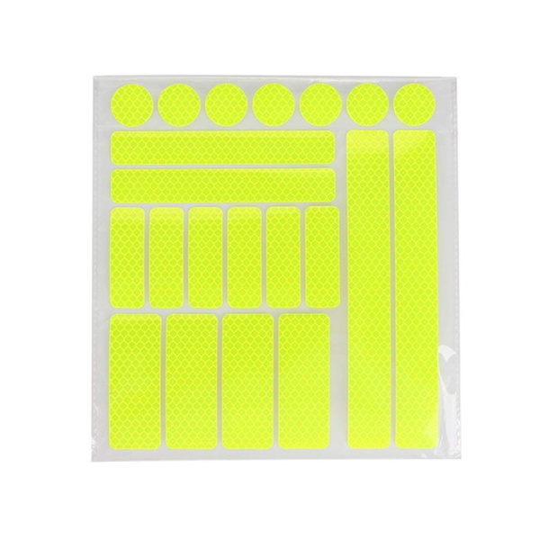 21-Pack Reflex Remsor i Olika Former Vit