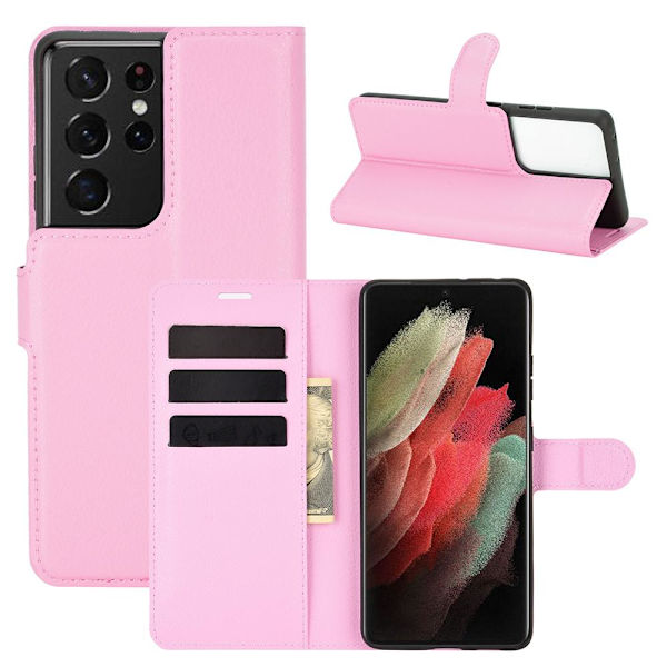 Stilsäkert NKOBEE Plånboksfodral - Samsung Galaxy S21 Ultra Svart