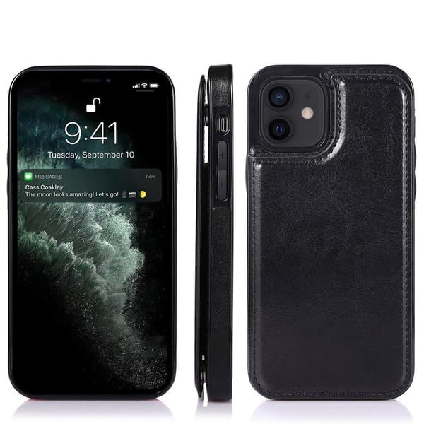 Glat NKOBEE etui med kortrum - iPhone 12 Roséguld