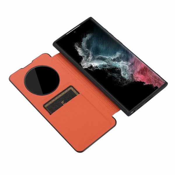 Tehokas Smooth Smart Case - Samsung Galaxy S23 Orange