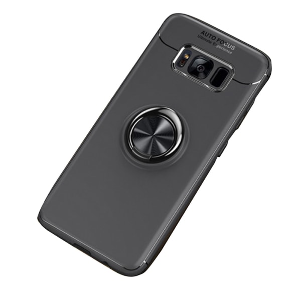 Robust Skyddsskal med Ringhållare till Samsung Galaxy S8 Svart/Rosé
