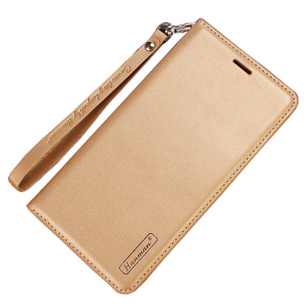 Smooth Robust Wallet Case Hanman - iPhone 11 Guld