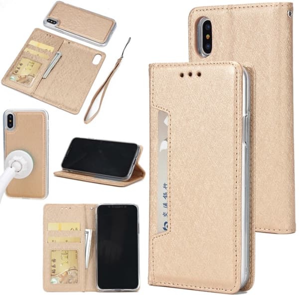 FLOVEMES Smart-Fodral för iPhone X/XS Svart