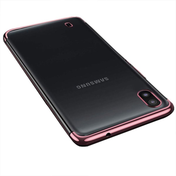 Samsung Galaxy A10 - Tyylikäs älykäs silikonikuori Roséguld