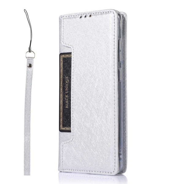 Stilig kraftig lommebokdeksel - Samsung Galaxy S20 Silver